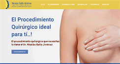 Desktop Screenshot of drgallocirugiaplastica.com